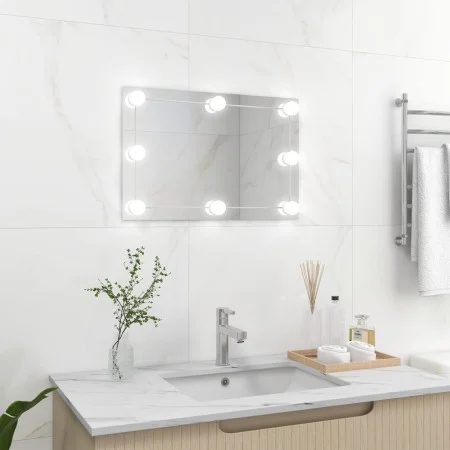 Rectangular glass wall mirror with LED lights by vidaXL, Mirrors - Ref: Foro24-3078637, Price: 42,29 €, Discount: %