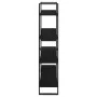 4-stufiges Regal aus massivem schwarzem Kiefernholz, 100 x 30 x 140 cm von vidaXL, Bücherregale und Regale - Ref: Foro24-8064...