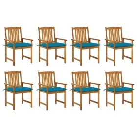 Garden chairs with cushions 8 pcs solid acacia wood by vidaXL, Garden chairs - Ref: Foro24-3078197, Price: 616,58 €, Discount: %