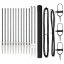 Cerca de Alambre Soldado con 13 Postes de Púa Gris 1.5x50 m Acero by , fence panels - Ref: Foro24-3352245, Price: 449,67 €, D...