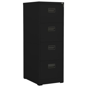 Armario archivador de acero negro 46x62x133 cm by vidaXL, Filing cabinets - Ref: Foro24-336280, Price: 267,58 €, Discount: %