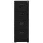 Armario archivador de acero negro 46x62x133 cm von vidaXL, Aktenschränke - Ref: Foro24-336280, Preis: 267,58 €, Rabatt: %