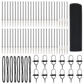 Cerca de Alambre Soldado con 13 Postes de Punta Gris 0.5x100 m Acero by , fence panels - Ref: Foro24-3352251, Price: 643,03 €...