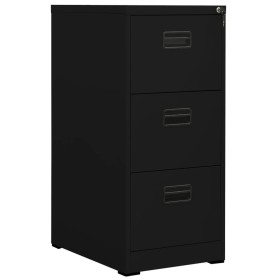 Armario archivador de acero negro 46x62x102,5 cm by vidaXL, Filing cabinets - Ref: Foro24-336276, Price: 180,87 €, Discount: %