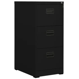 Schwarzer Stahlschrank 46x62x102,5 cm von vidaXL, Aktenschränke - Ref: Foro24-336276, Preis: 178,09 €, Rabatt: %