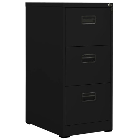Schwarzer Stahlschrank 46x62x102,5 cm von vidaXL, Aktenschränke - Ref: Foro24-336276, Preis: 180,87 €, Rabatt: %