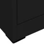 Schwarzer Stahlschrank 46x62x102,5 cm von vidaXL, Aktenschränke - Ref: Foro24-336276, Preis: 178,09 €, Rabatt: %