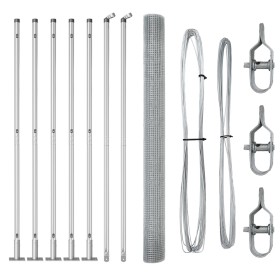 Set de postes de cerca Juego de 2 Acero galvanizado 10 x 1.5 m by , fence panels - Ref: Foro24-3352295, Price: 108,45 €, Disc...