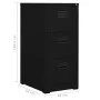 Schwarzer Stahlschrank 46x62x102,5 cm von vidaXL, Aktenschränke - Ref: Foro24-336276, Preis: 178,09 €, Rabatt: %