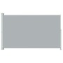 Toldo lateral retráctil de jardín gris 180x300 cm