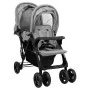 Light gray steel tandem twin trolley by vidaXL, Baby strollers - Ref: Foro24-10347, Price: 217,70 €, Discount: %
