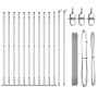 Set de Poste de Cercado Pack de 2 Acero galvanizado 25 x 1 m by , fence panels - Ref: Foro24-3352318, Price: 150,61 €, Discou...