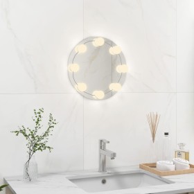 Rahmenloser Wandspiegel mit LED-Leuchten, rundes Glas von vidaXL, Spiegel - Ref: Foro24-3078646, Preis: 30,04 €, Rabatt: %