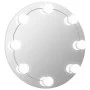 Espejo de pared sin marco con luces LED redondo de vidrio de vidaXL, Espejos - Ref: Foro24-3078646, Precio: 28,42 €, Descuent...