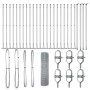 Cerca de alambre soldado con 13 postes flangiados 0.8x50 m de acero galvanizado von , Zaunpaneele - Ref: Foro24-3352347, Prei...
