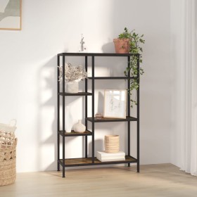 Plywood and steel shelving 80x30x120 cm by vidaXL, Bookcases and shelves - Ref: Foro24-336358, Price: 91,48 €, Discount: %