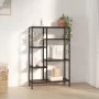 Estantería de madera contrachapada y acero 80x30x120 cm de vidaXL, Librerías y estanterías - Ref: Foro24-336358, Precio: 89,9...