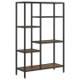 Estantería de madera contrachapada y acero 80x30x120 cm de vidaXL, Librerías y estanterías - Ref: Foro24-336358, Precio: 89,9...