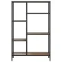Regal aus Sperrholz und Stahl, 80 x 30 x 120 cm von vidaXL, Bücherregale und Regale - Ref: Foro24-336358, Preis: 89,95 €, Rab...