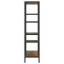 Estantería de madera contrachapada y acero 80x30x120 cm de vidaXL, Librerías y estanterías - Ref: Foro24-336358, Precio: 89,9...