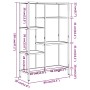 Regal aus Sperrholz und Stahl, 80 x 30 x 120 cm von vidaXL, Bücherregale und Regale - Ref: Foro24-336358, Preis: 91,48 €, Rab...