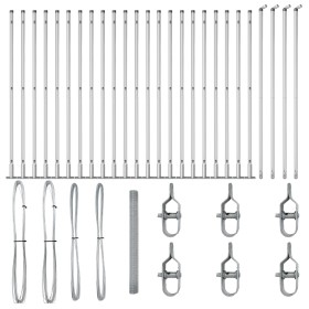 Cerca de Alambre Soldado con 13 Postes Flangeados 1.5x50 m Acero Galvanizado von , Zaunpaneele - Ref: Foro24-3352365, Preis: ...