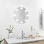 Round glass wall mirror with LED lights by vidaXL, Mirrors - Ref: Foro24-3078640, Price: 38,79 €, Discount: %