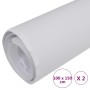 Láminas para coches 2 uds blanco mate 100x150 cm