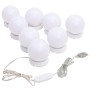 Wandspiegel mit rundem Glas und LED-Leuchten von vidaXL, Spiegel - Ref: Foro24-3078640, Preis: 38,79 €, Rabatt: %