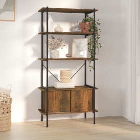 Plywood and steel 5-level cabinet shelf 80x40x163 cm by vidaXL, Bookcases and shelves - Ref: Foro24-336356, Price: 144,10 €, ...