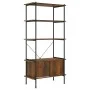 Plywood and steel 5-level cabinet shelf 80x40x163 cm by vidaXL, Bookcases and shelves - Ref: Foro24-336356, Price: 135,47 €, ...