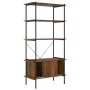 Plywood and steel 5-level cabinet shelf 80x40x163 cm by vidaXL, Bookcases and shelves - Ref: Foro24-336356, Price: 135,47 €, ...