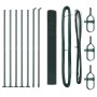 Juego de postes de cerca Juego de 2 Verde Metal Duradero by , fence panels - Ref: Foro24-3352400, Price: 82,05 €, Discount: %