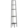 Black 5-tier corner shelf 45.5x31.5x180 cm by vidaXL, Bookcases and shelves - Ref: Foro24-336396, Price: 108,71 €, Discount: %