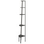 5-stöckiges Eckregal schwarz 45,5x31,5x180 cm von vidaXL, Bücherregale und Regale - Ref: Foro24-336396, Preis: 111,05 €, Raba...
