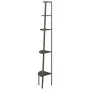 Black 5-tier corner shelf 45.5x31.5x180 cm by vidaXL, Bookcases and shelves - Ref: Foro24-336396, Price: 108,71 €, Discount: %