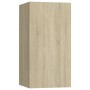 8-teiliges Wohnzimmermöbelset aus Sonoma-Eiche von vidaXL, TV-Möbel - Ref: Foro24-3078983, Preis: 260,22 €, Rabatt: %