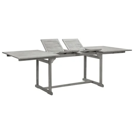 Solid acacia wood garden dining table (160-240)x100x75 cm by vidaXL, Garden tables - Ref: Foro24-316573, Price: 383,05 €, Dis...
