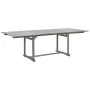 Mesa de comedor jardín madera maciza acacia (160-240)x100x75 cm de vidaXL, Mesas de jardín - Ref: Foro24-316573, Precio: 383,...