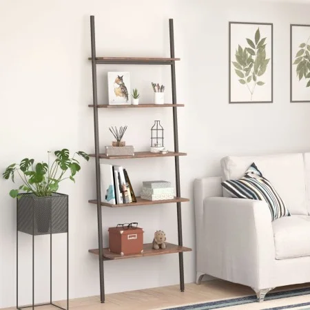 Kippregal 5 Böden dunkelbraun schwarz 64x34x185,5cm von vidaXL, Bücherregale und Regale - Ref: Foro24-336377, Preis: 90,75 €,...