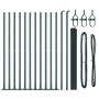 Set de Poste de Cerca de Acero Set de 2 Verde de , Paneles de vallas - Ref: Foro24-3352450, Precio: 194,47 €, Descuento: %