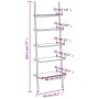 Kippregal 5 Böden dunkelbraun schwarz 64x34x185,5cm von vidaXL, Bücherregale und Regale - Ref: Foro24-336377, Preis: 92,53 €,...