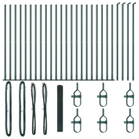 Cerca de Alambre Soldado con 13 Postes Con Brida Verde 1.2x50 m de Acero by , fence panels - Ref: Foro24-3352475, Price: 327,...