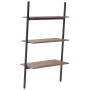 Inclined shelving 3 shelves dark brown black 64x34x116 cm by vidaXL, Bookcases and shelves - Ref: Foro24-336371, Price: 41,37...