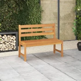 Solid teak wood garden bench 114 cm by vidaXL, garden benches - Ref: Foro24-316634, Price: 195,43 €, Discount: %