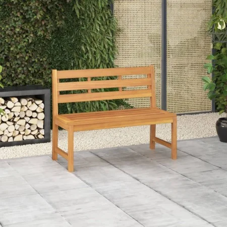 Solid teak wood garden bench 114 cm by vidaXL, garden benches - Ref: Foro24-316634, Price: 195,43 €, Discount: %
