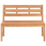 Solid teak wood garden bench 114 cm by vidaXL, garden benches - Ref: Foro24-316634, Price: 198,02 €, Discount: %