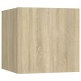 8-teiliges Wohnzimmermöbelset aus Sonoma-Eiche von vidaXL, TV-Möbel - Ref: Foro24-3079019, Preis: 231,88 €, Rabatt: %