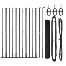 Cerca de Alambre Soldado con 13 Postes con Brida Gris 1.2x25 m Acero von , Zaunpaneele - Ref: Foro24-3352559, Preis: 167,44 €...