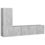 TV-Lounge-Möbel-Set 3-tlg. Holztechnik grau Beton von vidaXL, TV-Möbel - Ref: Foro24-3079093, Preis: 106,65 €, Rabatt: %